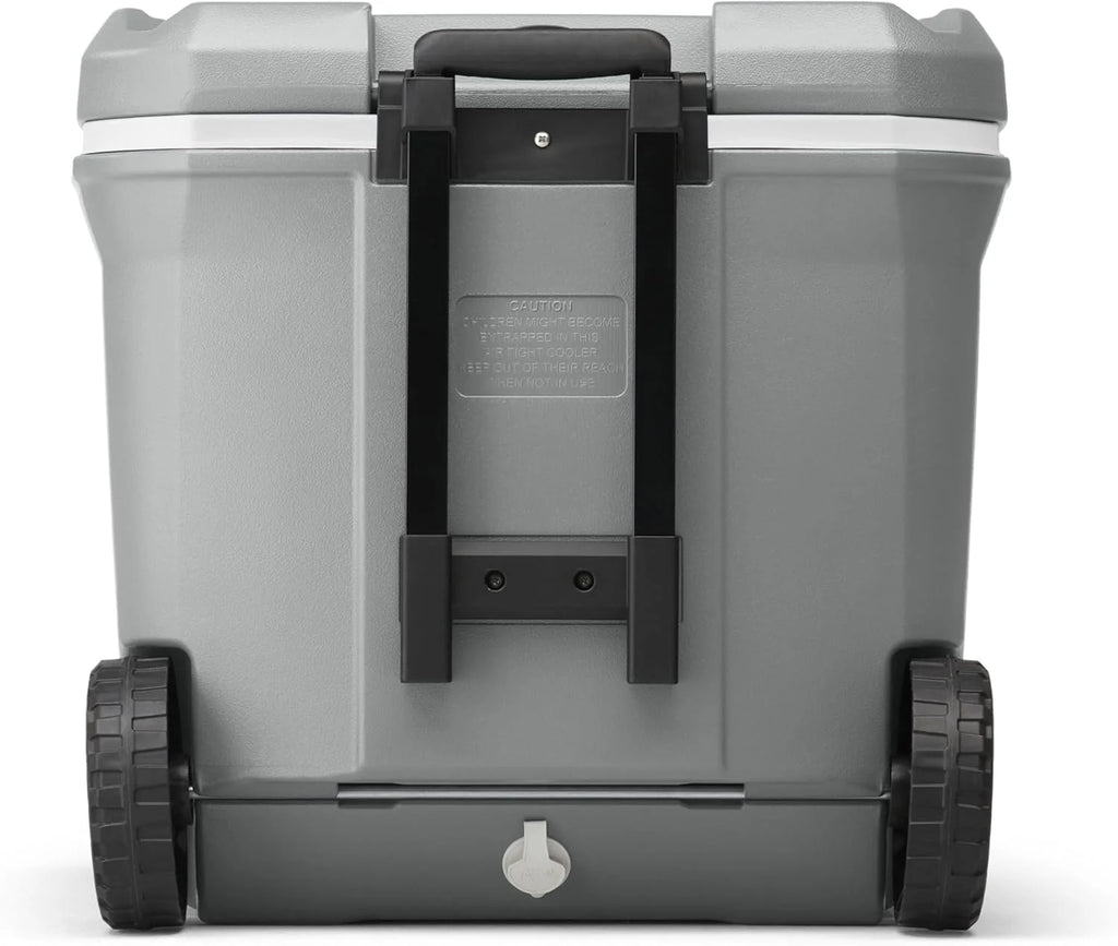 Coleman Insulated Portable Rolling Cooler with Wheels, Leak-Proof Outdoor Hard Cooler, Keeps Ice for Up to 5 Days, 100 Quart