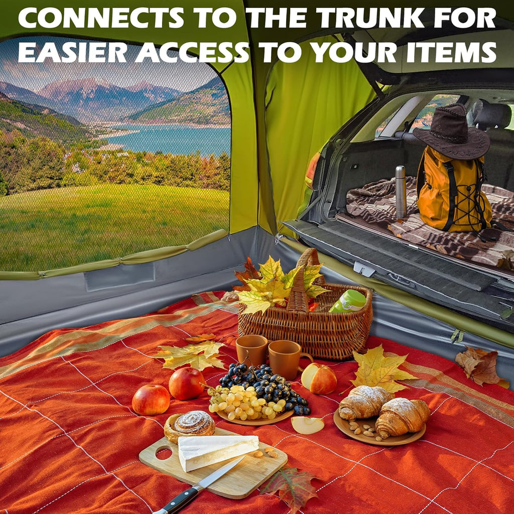 SUV Tent for Camping with Rainfly Waterproof PU3000mm Double Layer Design Car Tents