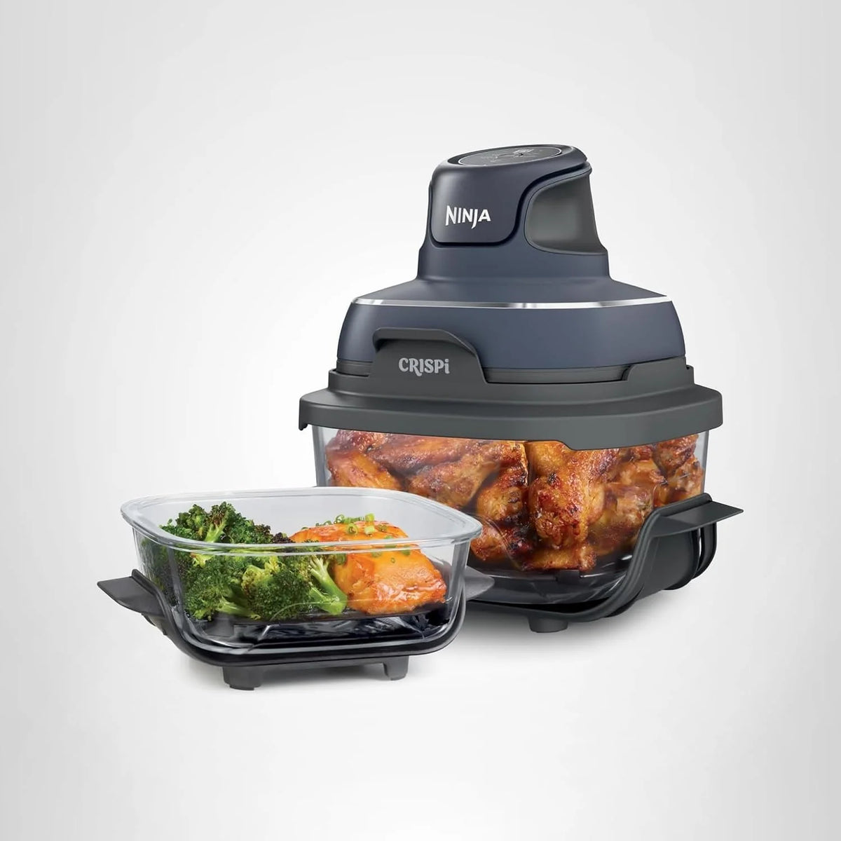Ninja Crispi 4-in-1 Glass Air Fryer 4QT Glass Containers Microwave,Freezer,Dishwasher Safe