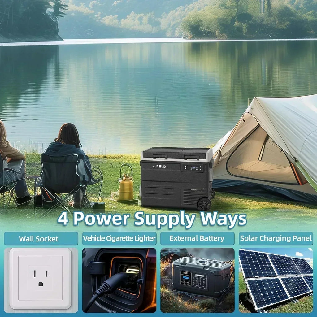 12V Car Refrigerator 17 Quart Portable Freezer 12 Car Fridge -4F~68F Compressor Electric Cooler
