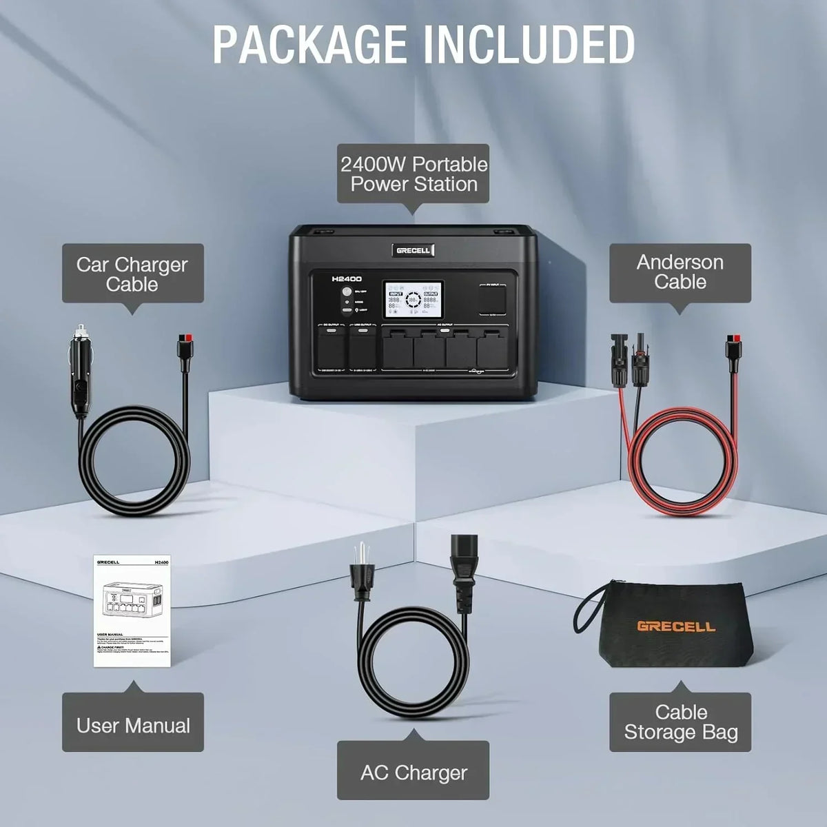 Portable Power Station 300W (Peak 600W) 230.88Wh Solar Generator 60W USB-C PD Output