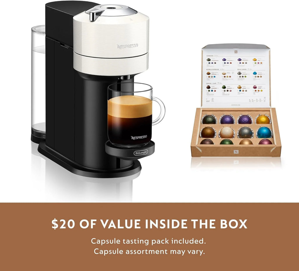 Nespresso Vertuo Next by De��Longhi White Coffee & Espresso Machine