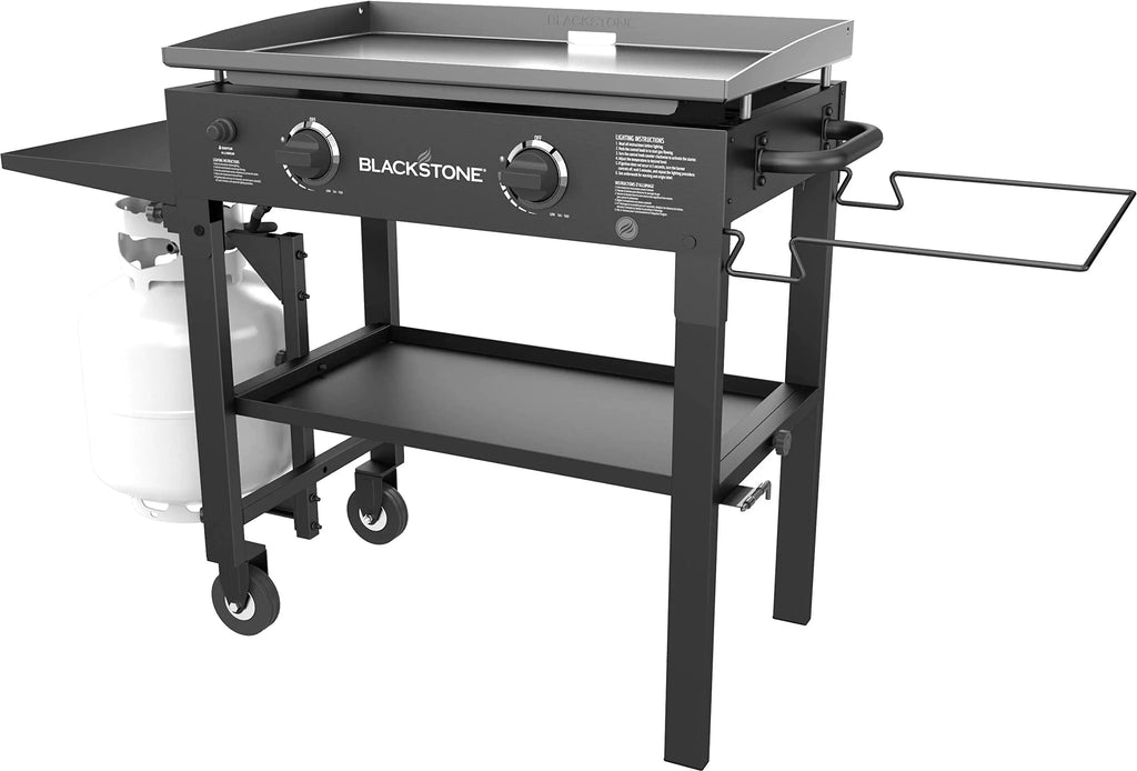 Blackstone 1853 Flat Top Gas Grill 2 Burner Propane Fuelled Rear Grease Management System
