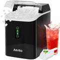 Aeitto Nugget Ice Maker Countertop, 42lbs/24H Ice Machine with 1.5L Water Tank, Rapid Ice Release in 6 Mins, Self-Cleaning Pebble Ice Maker with Basket and Scoop for Home Office RV and Party, Silver