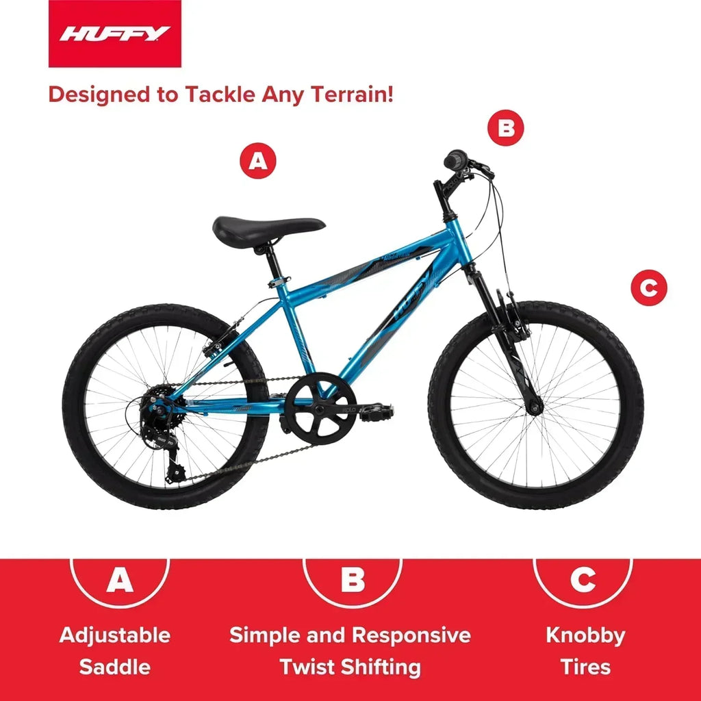Huffy Stone Mountain Hardtail Mountain Bike for Boys/Girls/Men/Women 20/24/26 Sizes