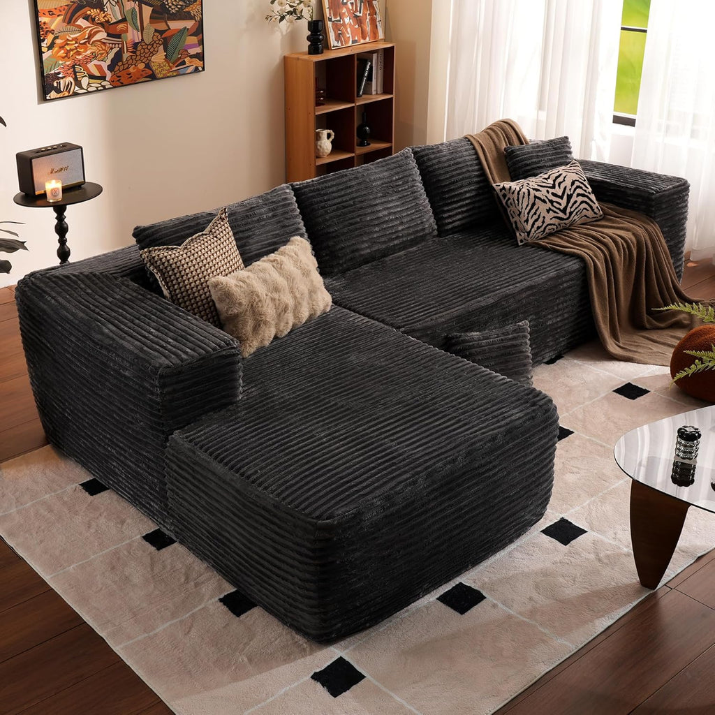 Ovios 104 Cloud Section Sofa L-shaped lounge chair, modern modular sofa