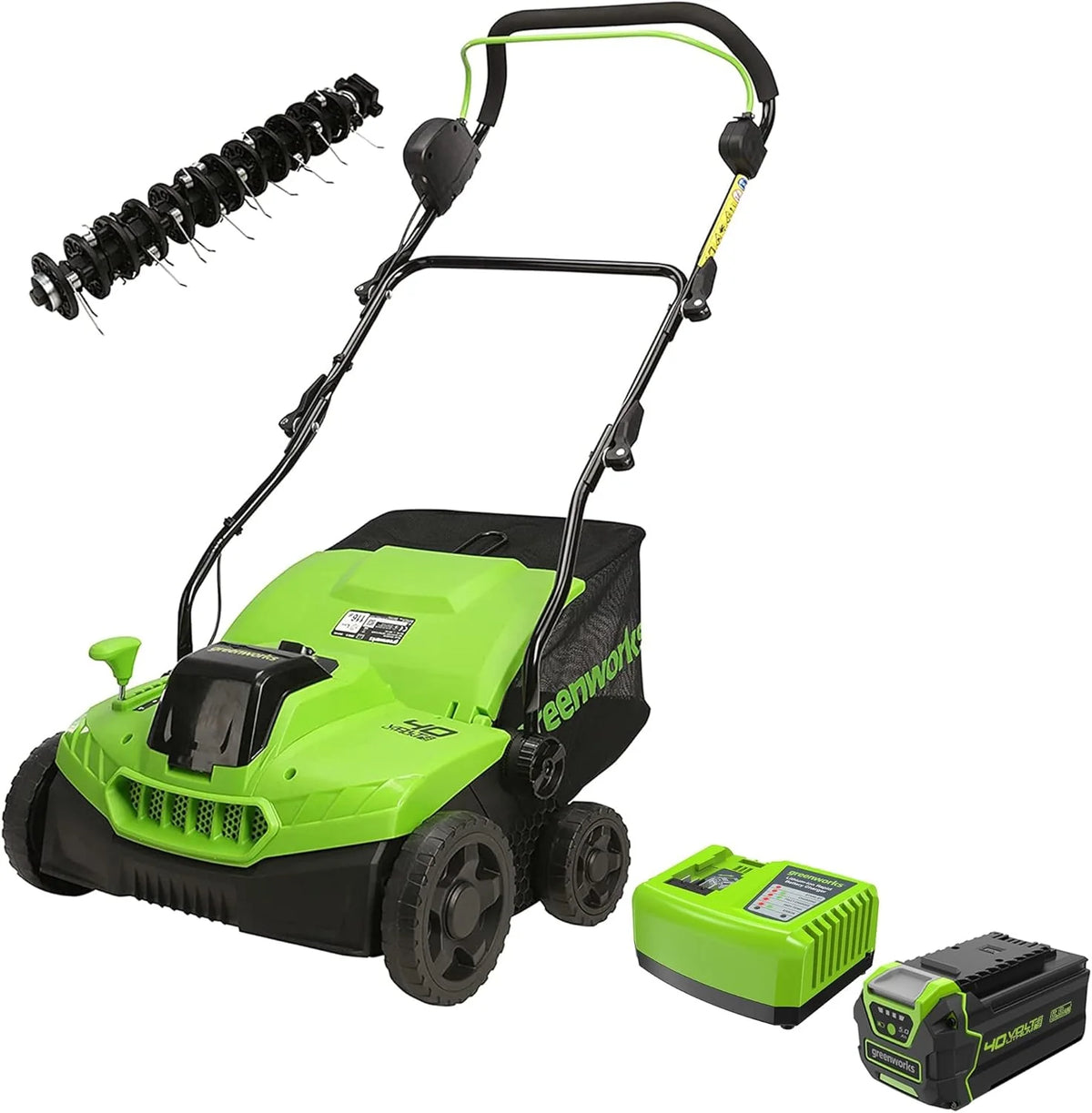 Greenworks 24V 13 Brushless Cordless Lawn Mower with 4.0Ah Battery & Charger