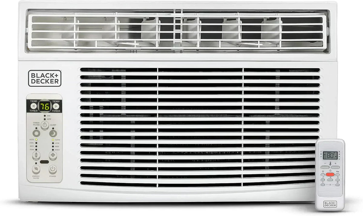 BLACK+DECKER Window Air Conditioner 5000 BTU Cools Up to 150 Square Feet AC Mechanical Controls