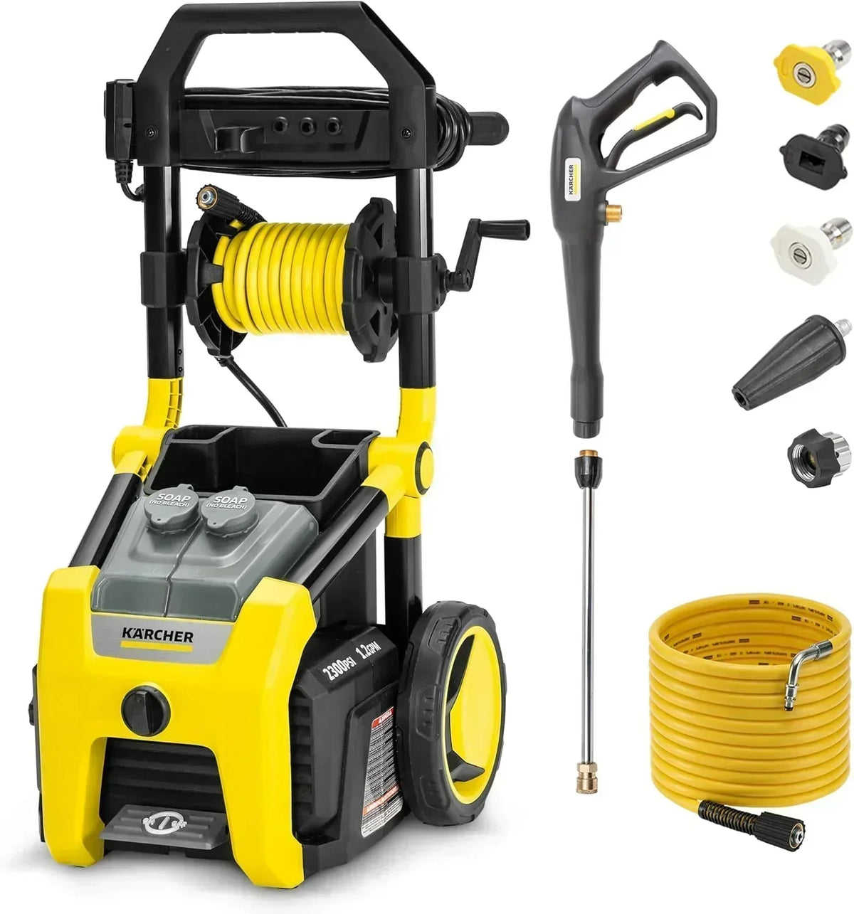 Kärcher Pressure Washer K1700 3 nozzles detergent box