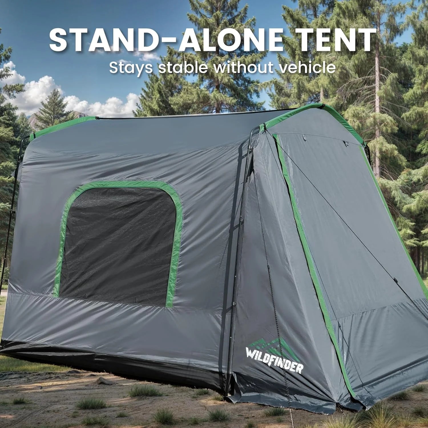 SUV Tent, 5-9 Person Rectangle Car Tent for Family, Waterproof & Windproof for Car Camping, Large Camping Tents with Storage Bag, SUV, Van, Jeep, Pickup 8FT L x 10.6FT W x 7.2FT H