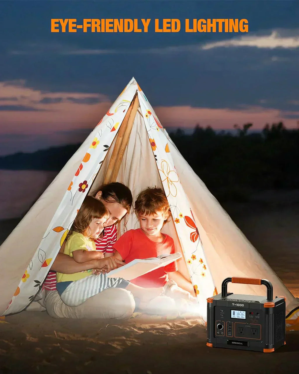 Portable Power Station 300W (Peak 600W) 230.88Wh Solar Generator 60W USB-C PD Output