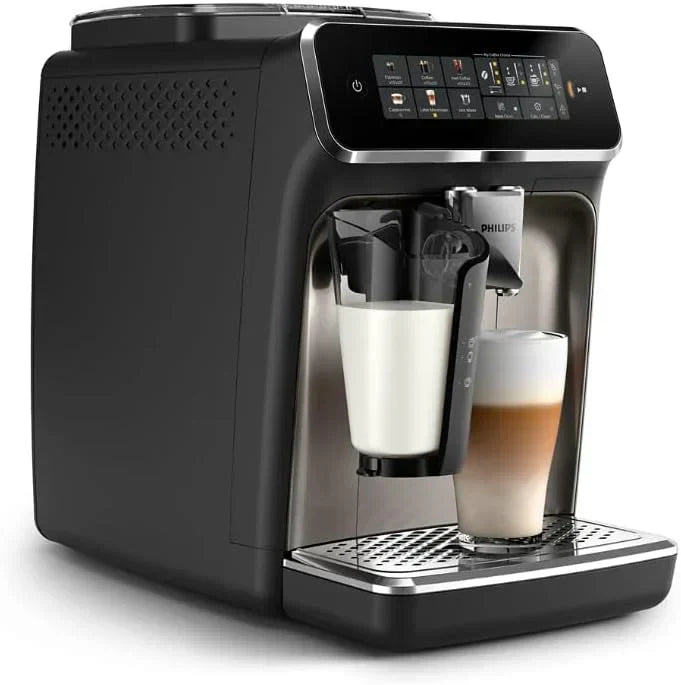 Fully automatic espresso machine 6 hot and iced beverages with ceramic grinder