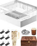 M1 Ultra Riser Base with Honeycomb Panel, Honeycomb Working Panel for Fast Heat Dissipation and Desktop-Protecting, Pre-assemble Riser Base, Dimension: 24.4x 19.6x 5.5