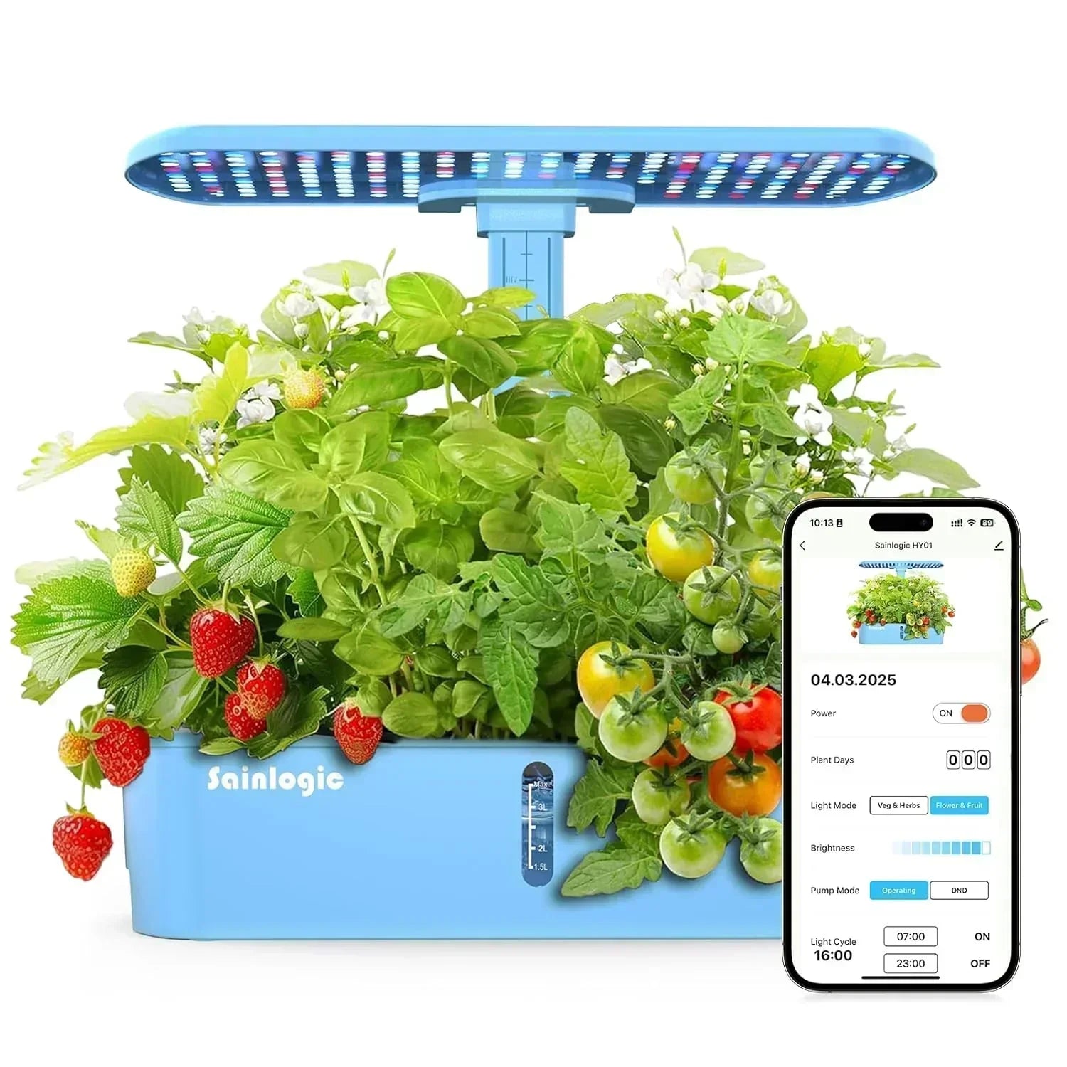 Hydroponic Planting System Kit 12 Watering Planters Smart Indoor Garden with APP