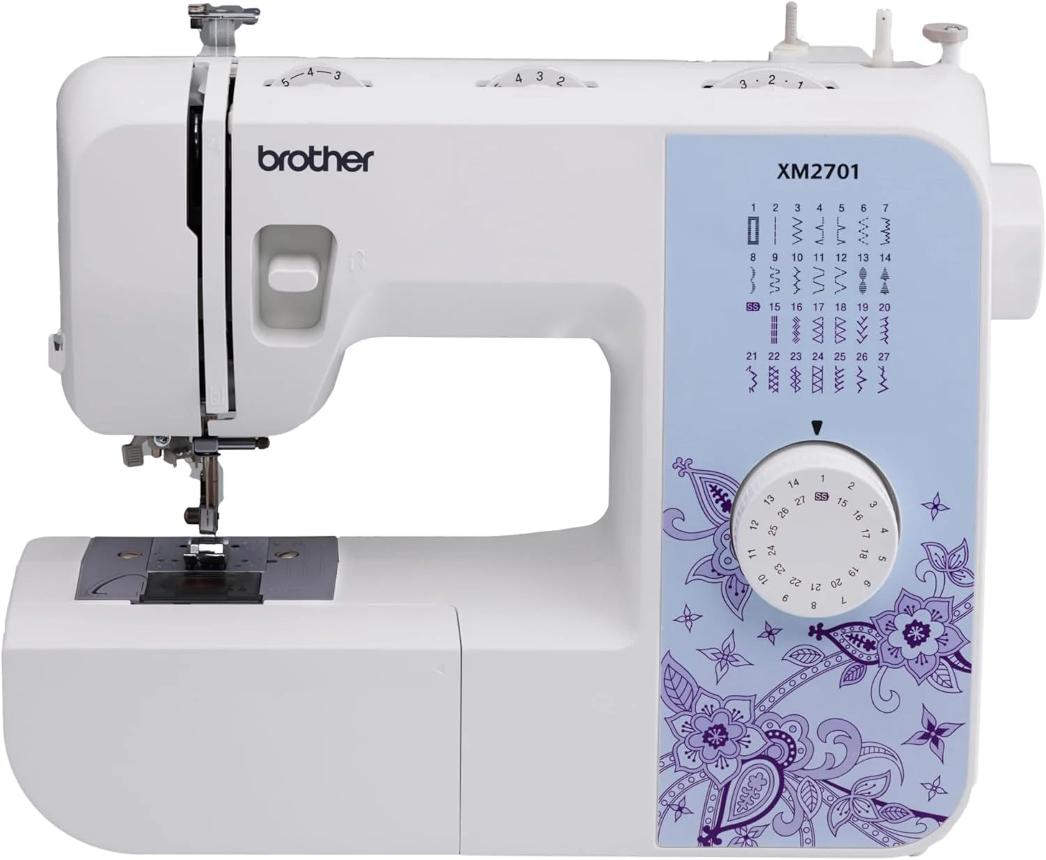 Brother XM2701 Sewing Machine, Lightweight, Full Featured, 27 Stitches, 6 Included Feet