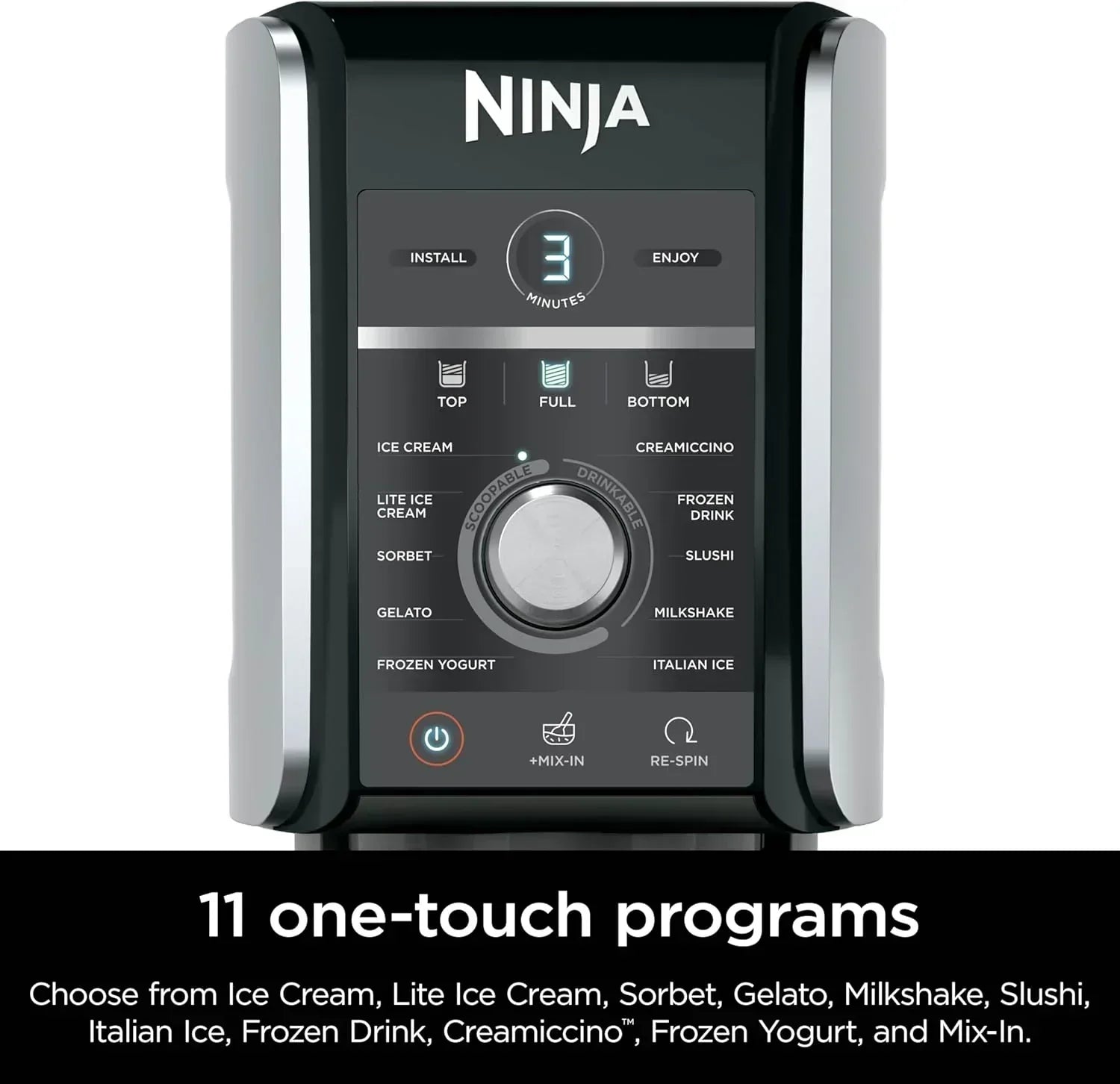 Ninja NC301 CREAMi Ice Cream Maker for Gelato Mix-ins Milkshakes Sorbet Smoothie Bowls More