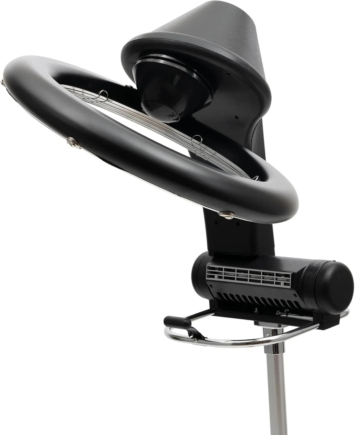Hair Dryer, 1200W Hair Salon Color Processor Dryer with Infrared Technology, 6 Modes, 360 Efficient Heating, Adjustable Height, Rolling Base for Salon & Home Use, Quiet Care, Black