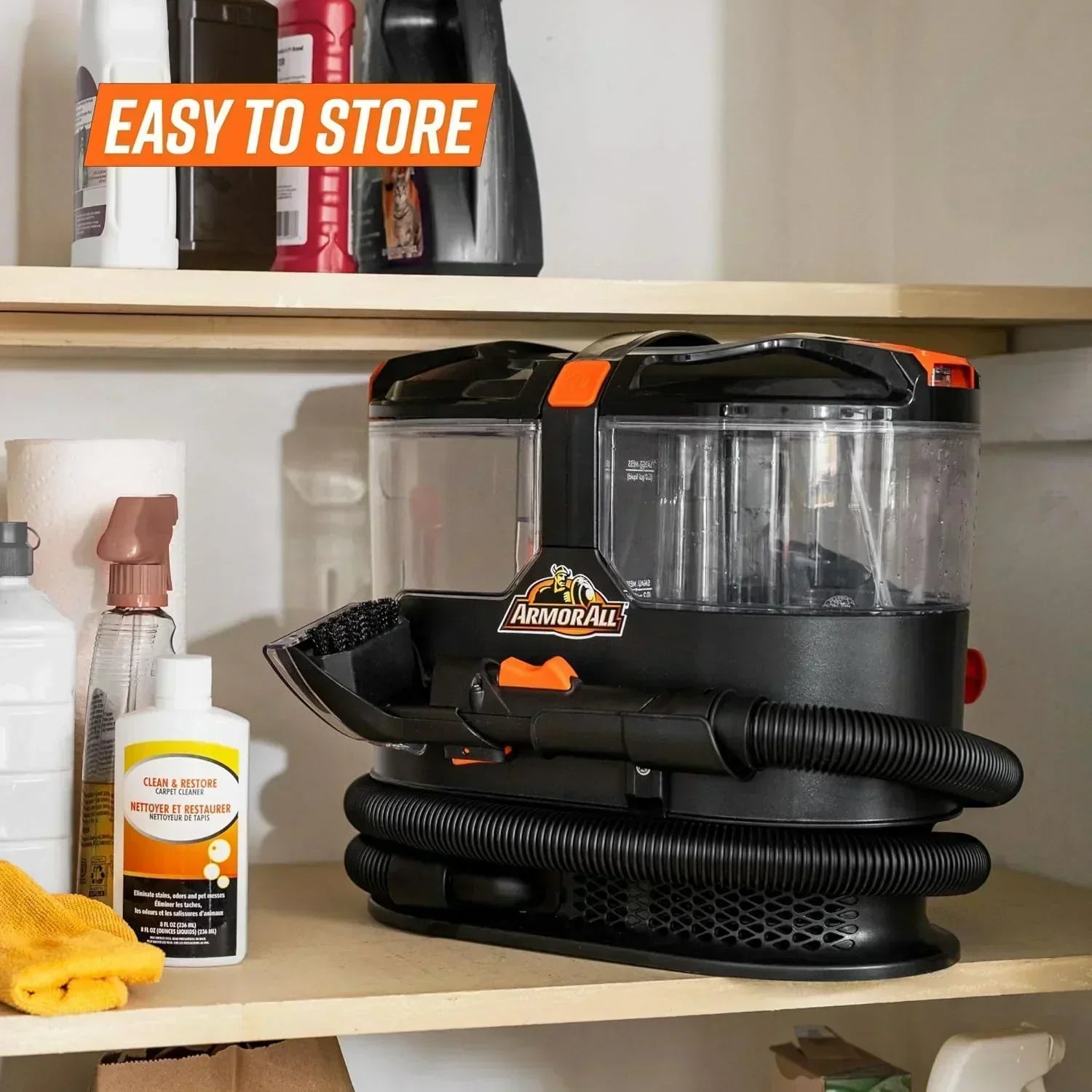 Armor All SCA702 901 Portable Spot Cleaner for Car Cleaning Carpet Upholstery Stains