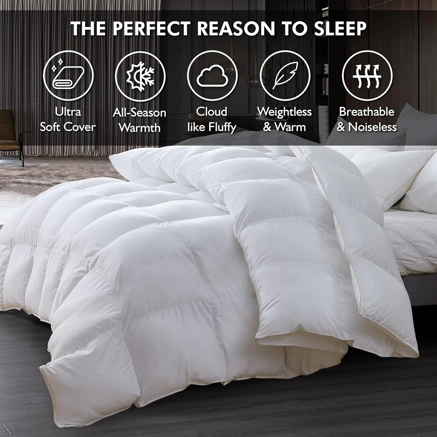 Baffle Box Design Comforter Duvet