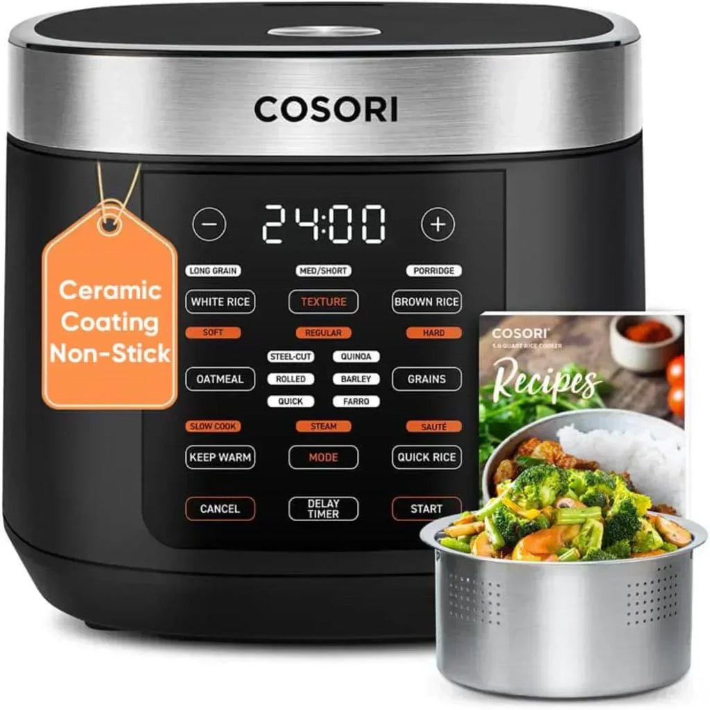 COSORI 10-Cup Rice Cooker with 24-Hour Heat Keeping and Non-Stick Ceramic Inner Pot
