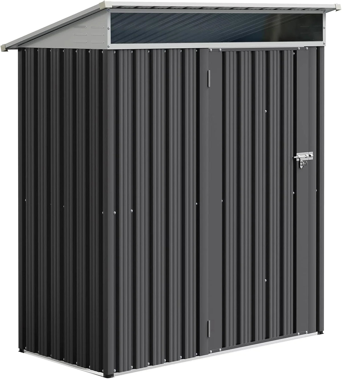 JYQAQA 6x4 FT Outdoor Garden Storage Shed,Waterproof Metal Garden Sheds