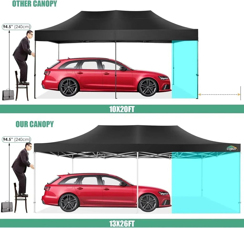 COBIZI 10x20 Heavy Duty Pop up Canopy Tent 6 sidewalls Commercial Canopy Wedding Party Tents
