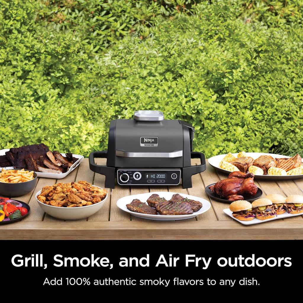 OG751 Woodfire Pro Outdoor Grill Built-In Thermometer 7-in-1 Master Grill BBQ Smoker