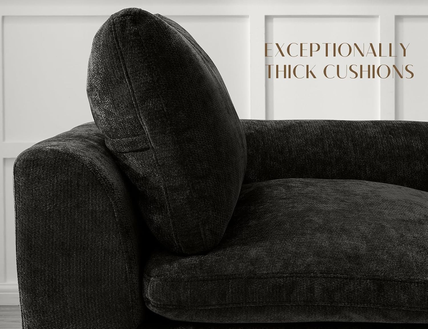 110 inch cloud sectional sofa for living room convertible L-shaped sofa 3 seater sectional sofa