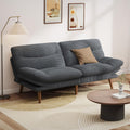 Convertible Futon Sofa Bed 66 Inch Corduroy Futon Sofa Recliner Sofa Bed for Small Spaces