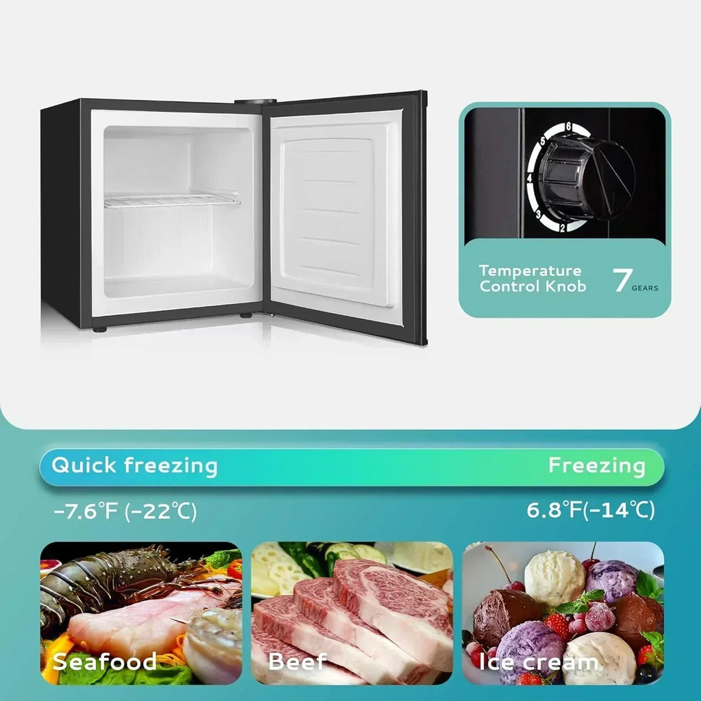 Upright freezer 3.0Cubic Feet Single Door Compact Mini Freezer with Reversible Door Small freezer