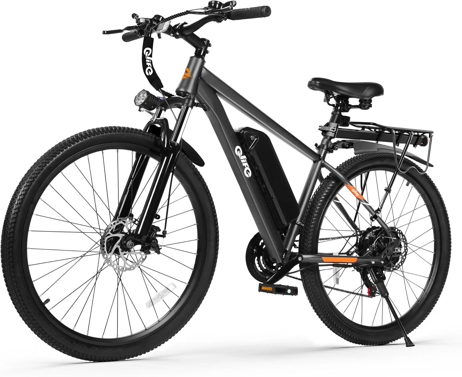 Qlife Racer Electric Bike for Adults - 21-Speed Mountain Lightweight Ebike