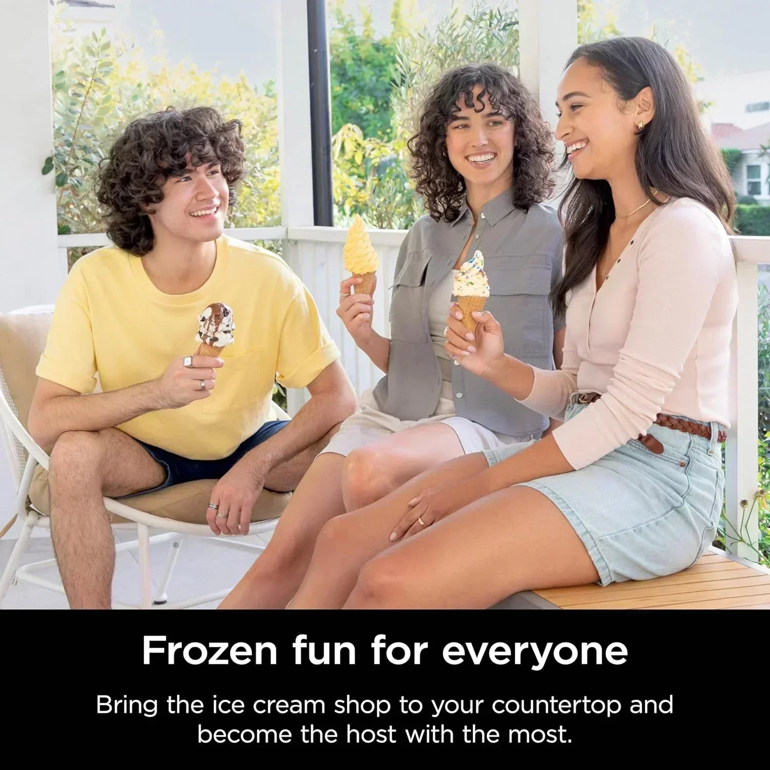 Ninja Swirl by CREAMi Ice Cream and Soft Serve Maker Frozen Yogurt Low Calories Program