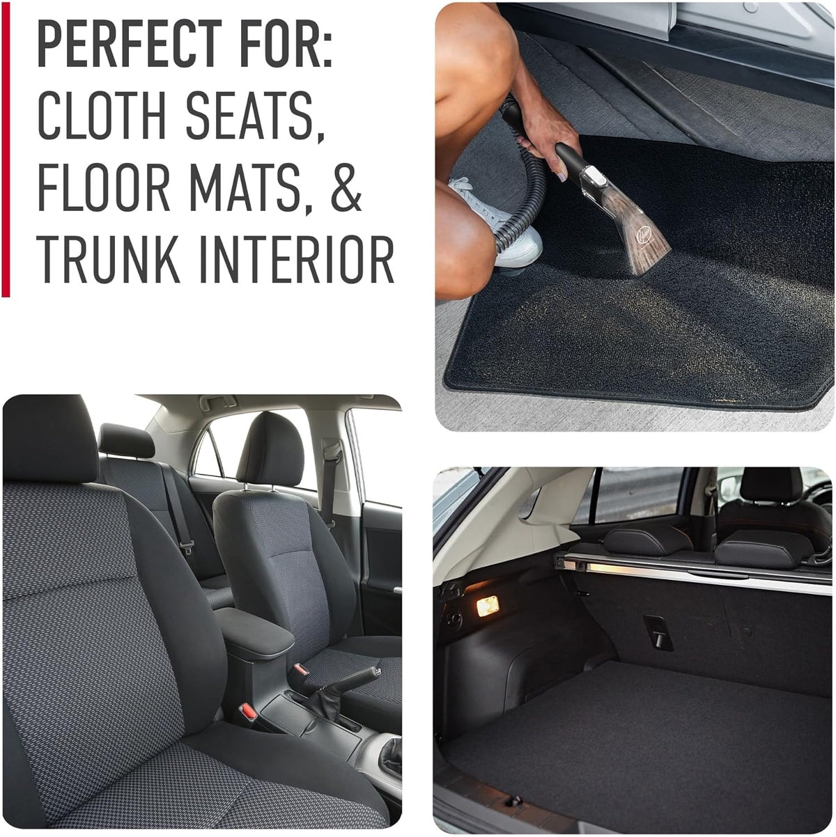 Hoover CleanSlate Plus Portable Carpet Upholstery Spot Cleaner with Powerful Suction