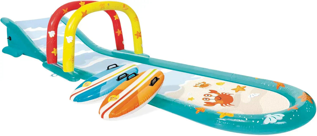 Intex 96 x 78 x 28 Inflatable Jungle Adventure Play Center Spray Kiddie Pool Water Slide