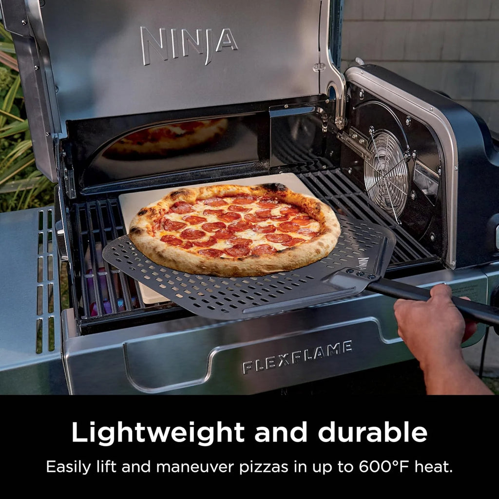 Ninja FlexFlame, Grill and Smoker, Electric and Propane Grill, Roaster, BBQ Grill, 5-in-1 Cooking System, 3 Burner, Digital Control, Outdoor Cooking, Griddle, Pizza Maker, Stainless Steel, PG301