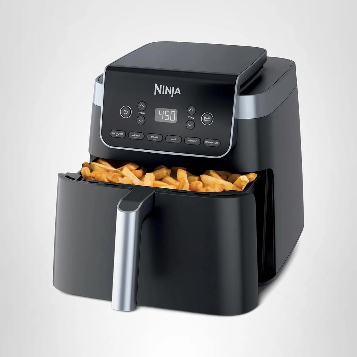 Ninja 4-in-1 Pro Air Fry,Roast,Reheat,Dehydrate 5QT Capacity fits up to 4lbs of French Fries