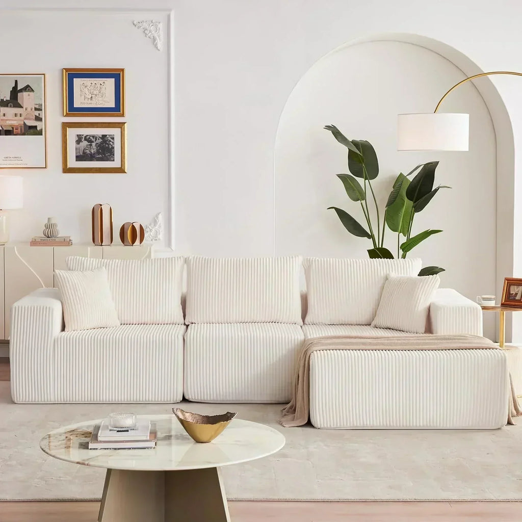 108 inch sectional sofa cloud sectional sofa with deep seat modern sectional L shaped sofa
