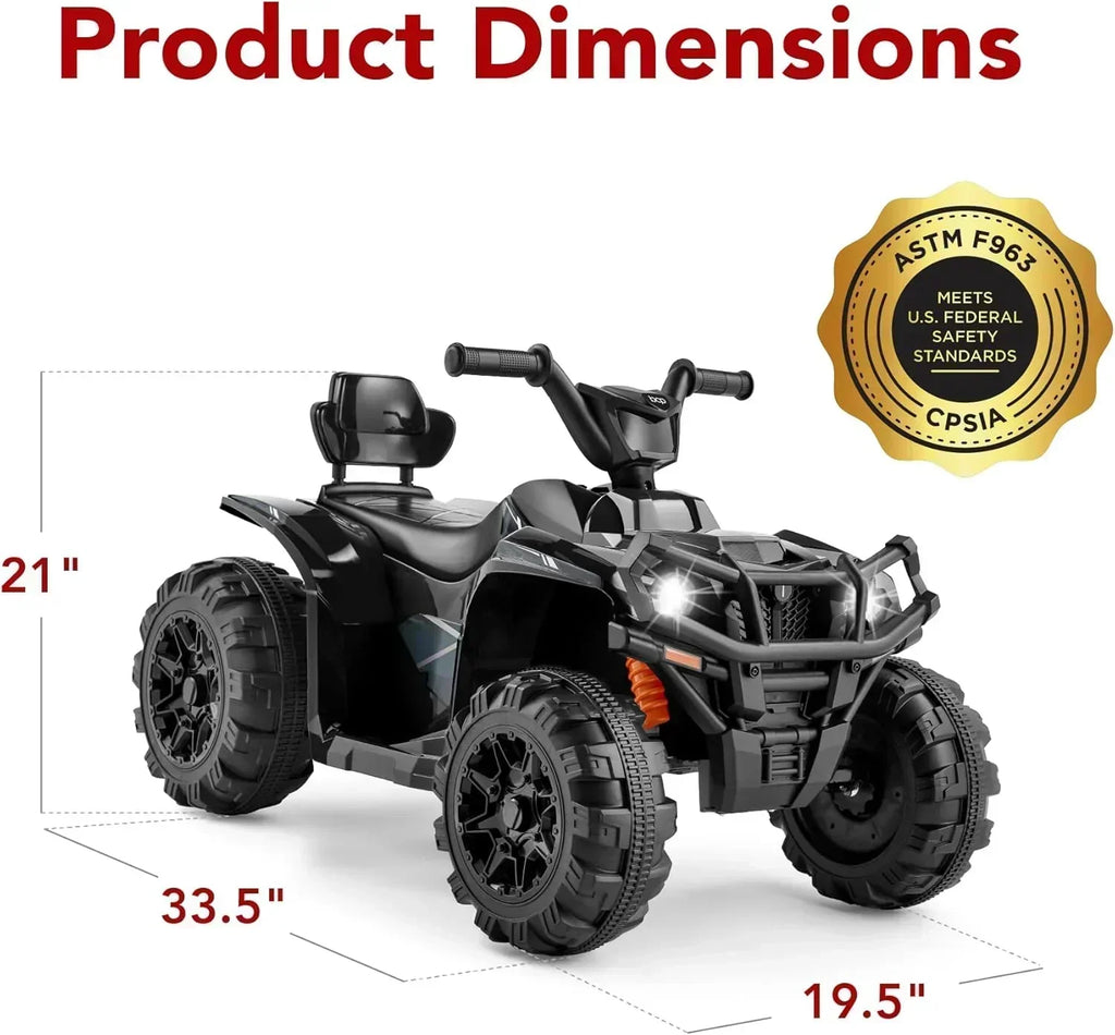 Best Choice Products 12V Kids Ride-On Electric ATV 4-Wheeler Quad Car Toy Bluetooth Audio