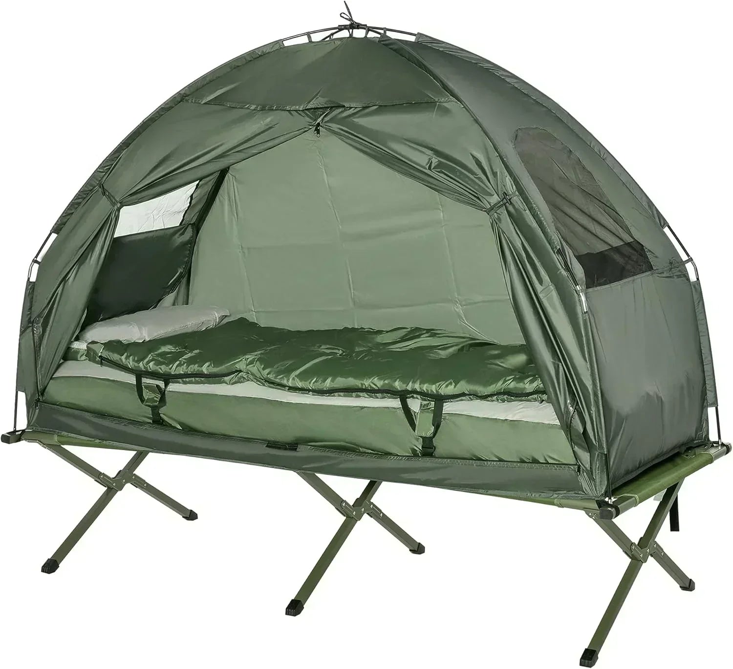 Camping tent bed 4-in-1 foldable tent bed combo