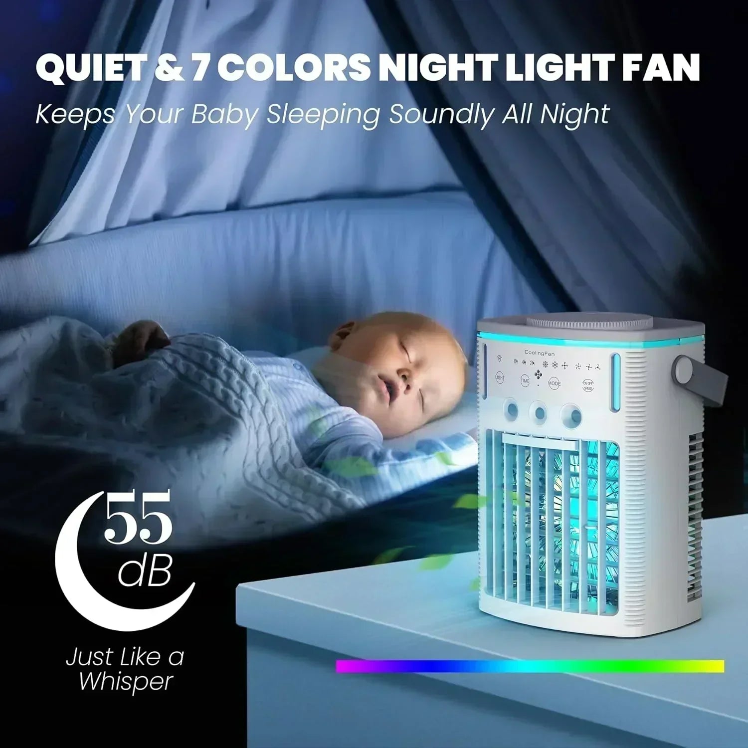 Portable Air Conditioners Fan Small Cooler Evaporative Air Conditioner Remote Mini Portable AC