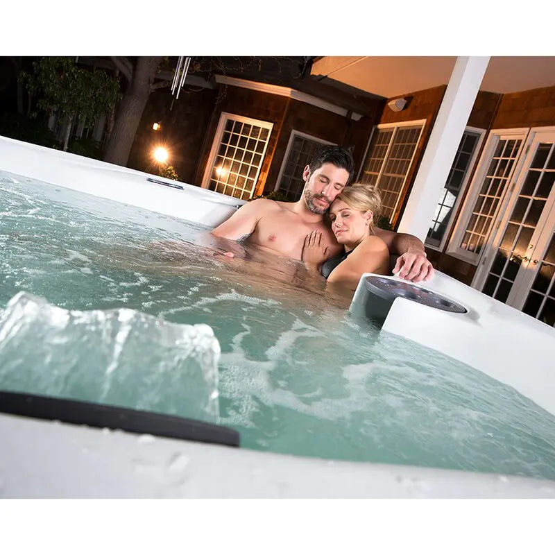 Lifesmart Spas 5 Person 23 Jet Rectangular Plug And Play Hot Tub with Ozonator in Espresso