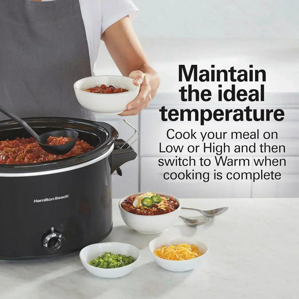 Slow Cooker Extra Large 10 Quart Stay or Go Portable With Lid Lock