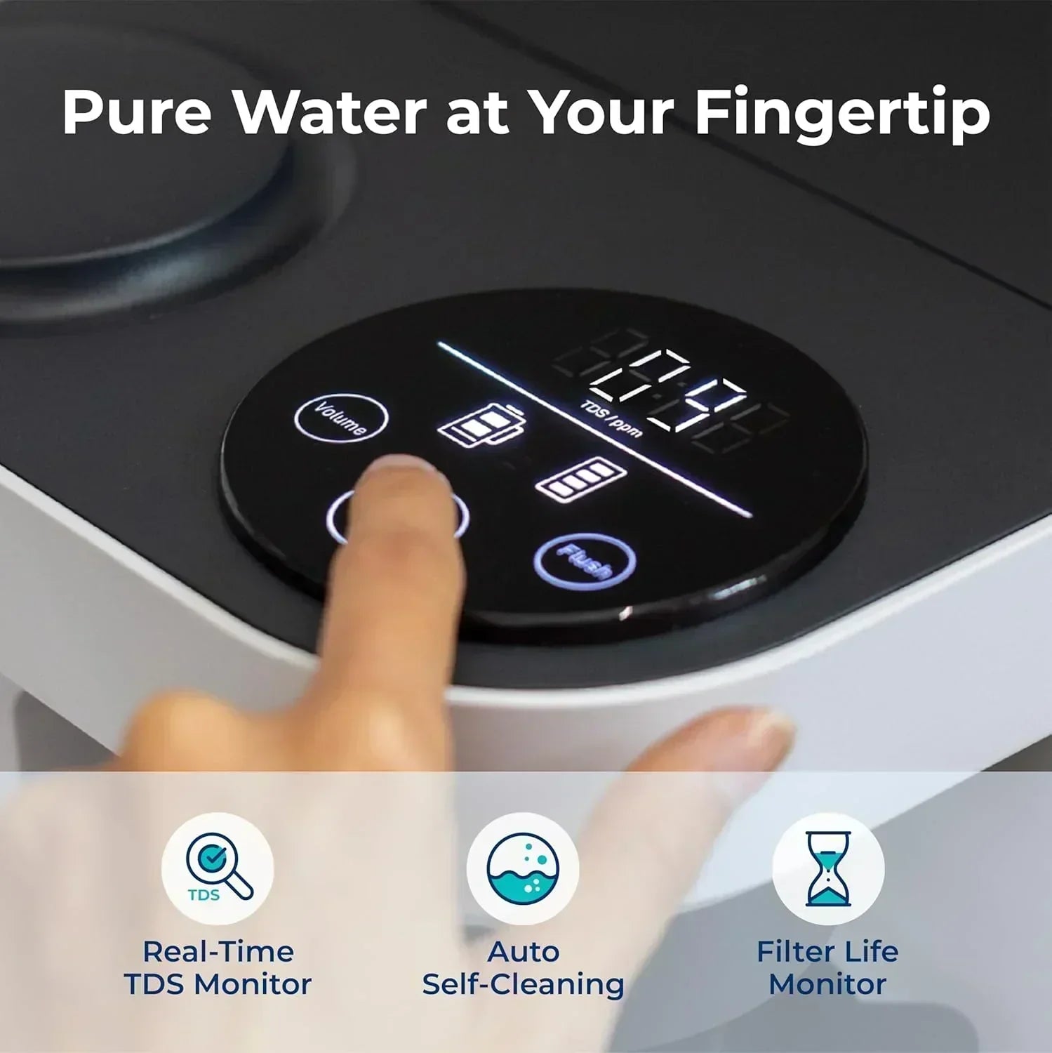 Bluevua RO100ROPOT-Lite(UV) reverse osmosis system countertop water purifier 7-stage purification