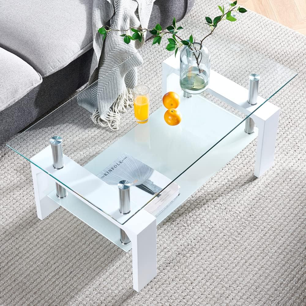 Living Room Rectangle Coffee Table Tea Table Suitable for Waiting Room Modern Side Coffee Table