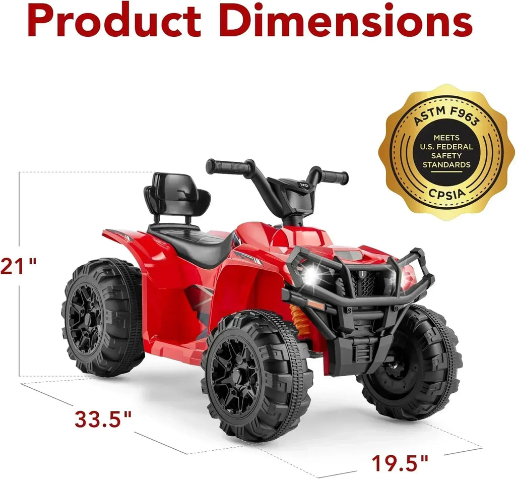 Best Choice Products 12V Kids Ride-On Electric ATV 4-Wheeler Quad Car Toy Bluetooth Audio