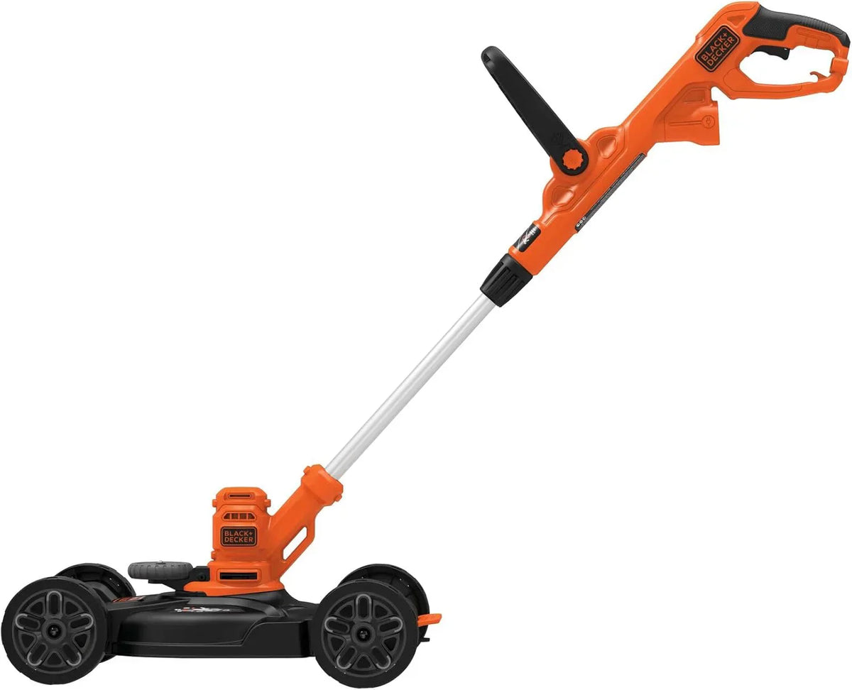 BLACK+DECKER 3-in-1 Corded Lawn Mower String Trimmer Edger 12-Inch