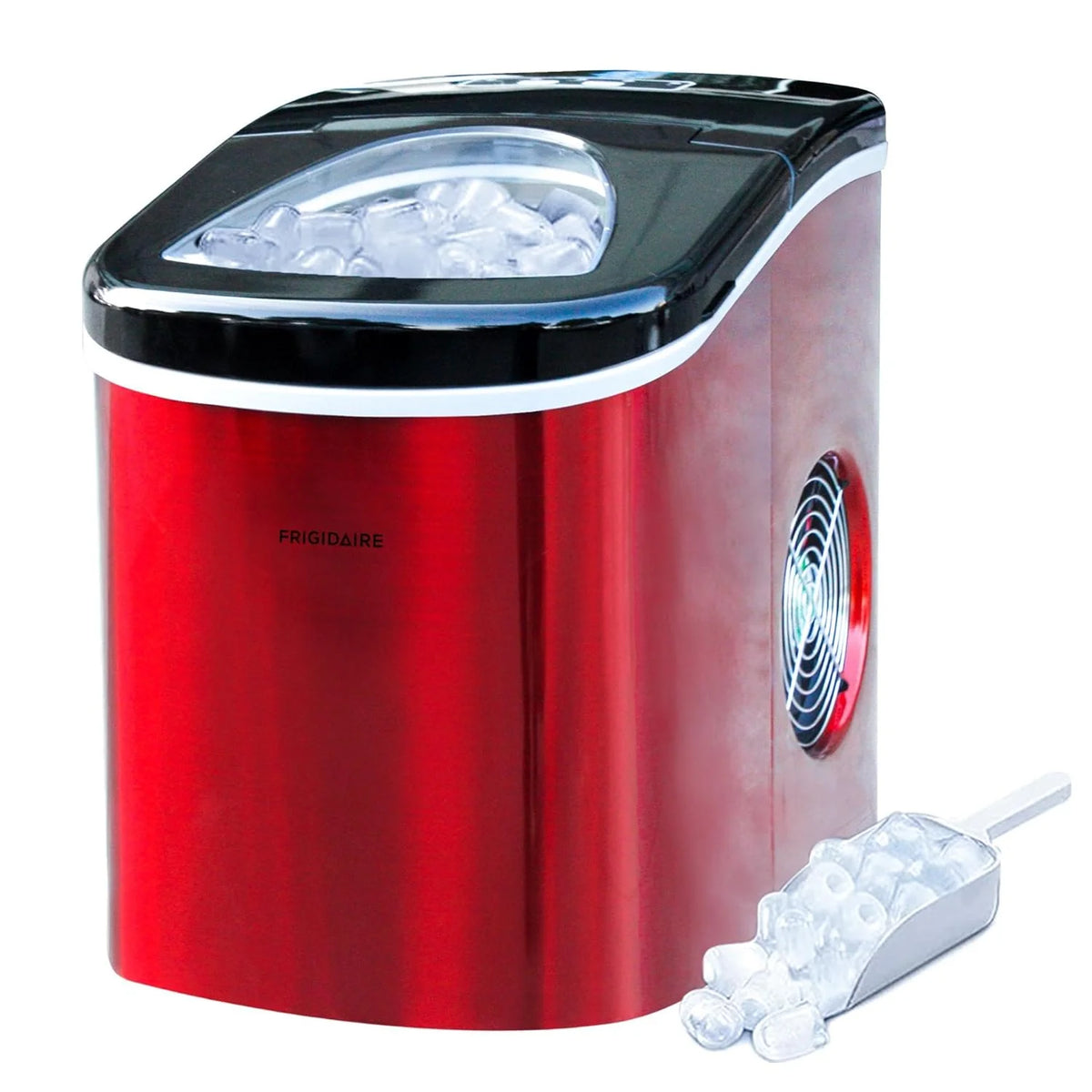 Frigidaire 26 Lbs per Day Portable Compact Maker, Ice Making Machine, Stainless, Medium