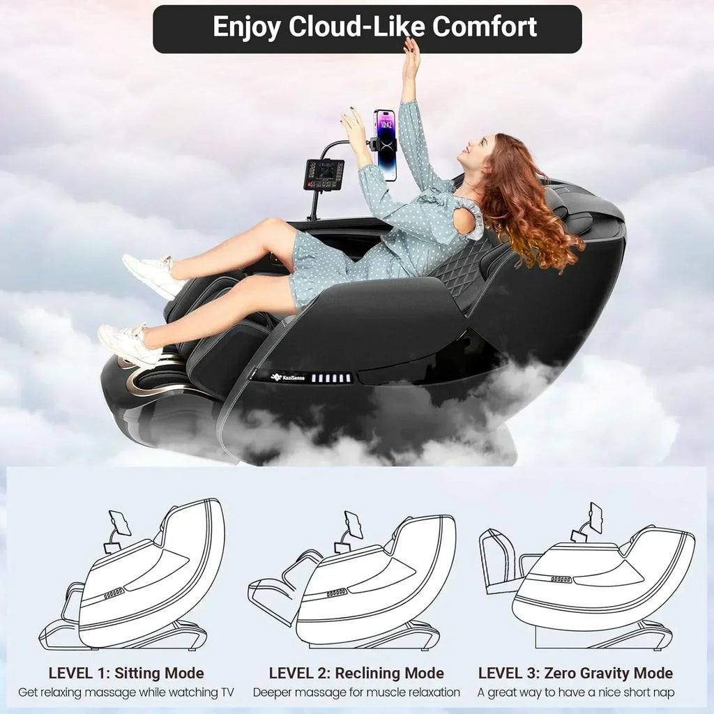 2025 Massage Chair Full Body Zero Gravity SL-Track Shiatsu Massage Recliner Chair with Heat
