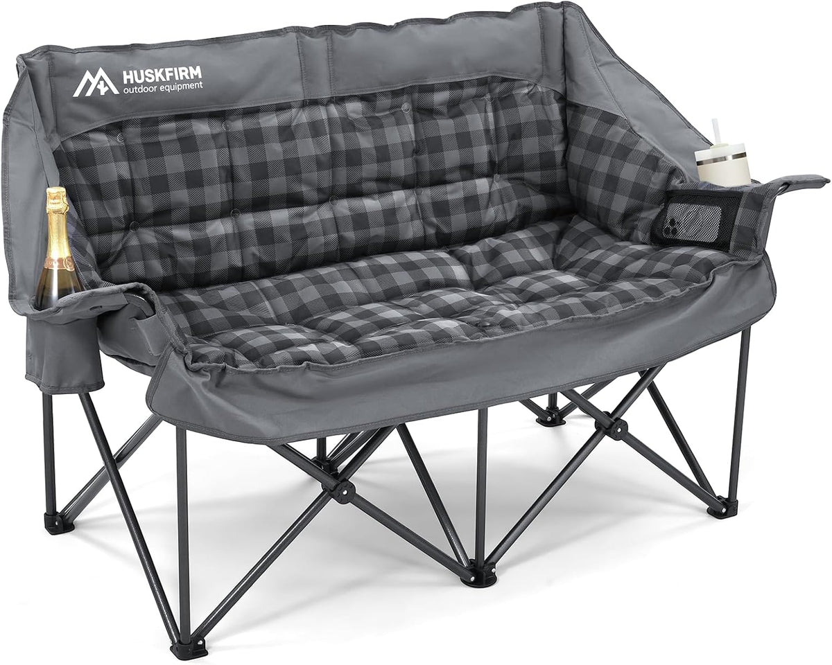Camping Chair Upholstered Loveseat Heavy Duty Extra Large Camping Sofa Folding Sofa