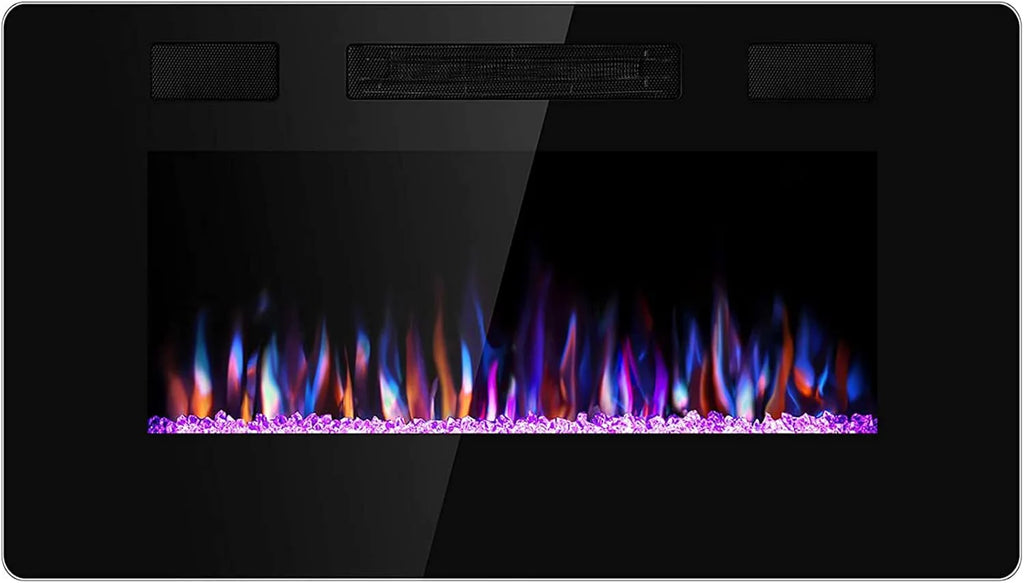 Antarctic Star 42 Inch Electric Fireplace in-Wall Recessed and Wall Mounted